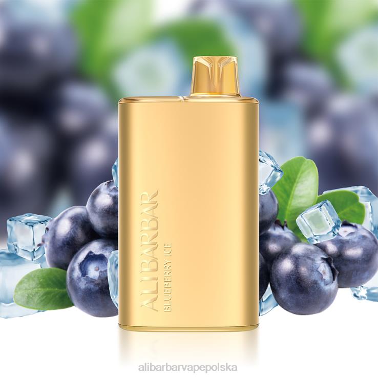 Alibarbar Vape Nicotine - Alibarbar Rich 8000 jednorazowych waporyzatorów lód jagodowy 44L4J3