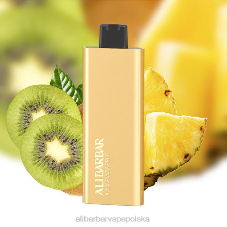 Alibarbar Vape Nicotine - Alibarbar Pandora 7000 jednorazowych waporyzatorów ananas kiwi 44L4J57
