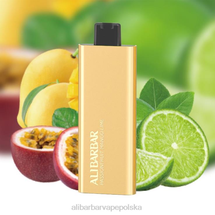 Alibarbar Vape Polska - Alibarbar Pandora 7000 jednorazowych waporyzatorów marakuja, mango, limonka 44L4J58
